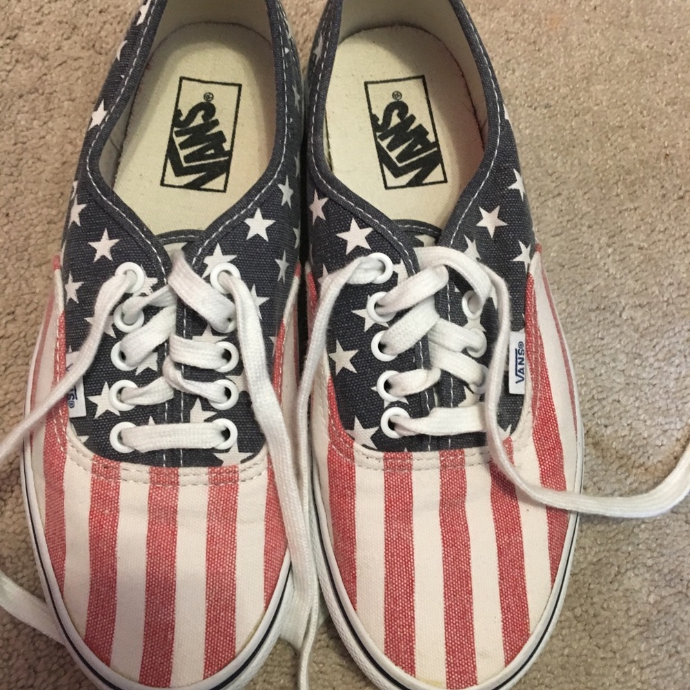 Stars and Stripes van doren vans shoes
